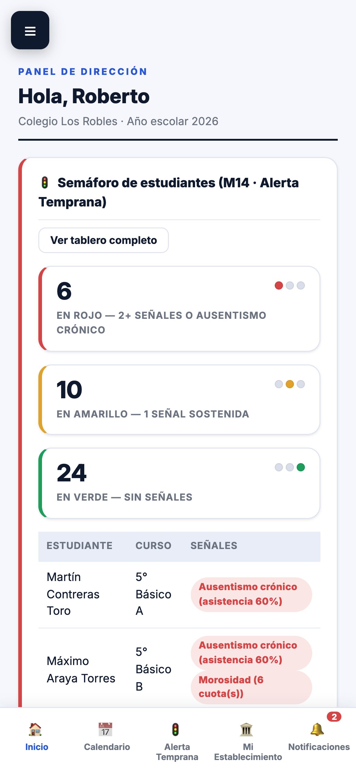 Empuja Educación en tel&eacute;fono